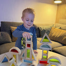 Sanseklodser - Sæt med 24 SMÅ farvede - VIGA - Fra 12 mdr.