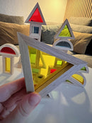 Sanseklodser - Sæt med 24 SMÅ farvede - VIGA - Fra 12 mdr.