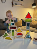 Sanseklodser - Sæt med 16 STORE farvede - VIGA - Fra 12 mdr.