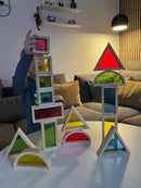 Sanseklodser - Sæt med 16 STORE farvede - VIGA - Fra 12 mdr.