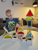 Sanseklodser - Sæt med 16 STORE farvede - VIGA - Fra 12 mdr.