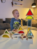 Sanseklodser - Sæt med 16 STORE farvede - VIGA - Fra 12 mdr.