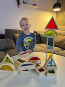 Sanseklodser - Sæt med 16 STORE farvede - VIGA - Fra 12 mdr.