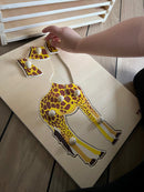 Puslespilsreol med 12 knop-puslespil