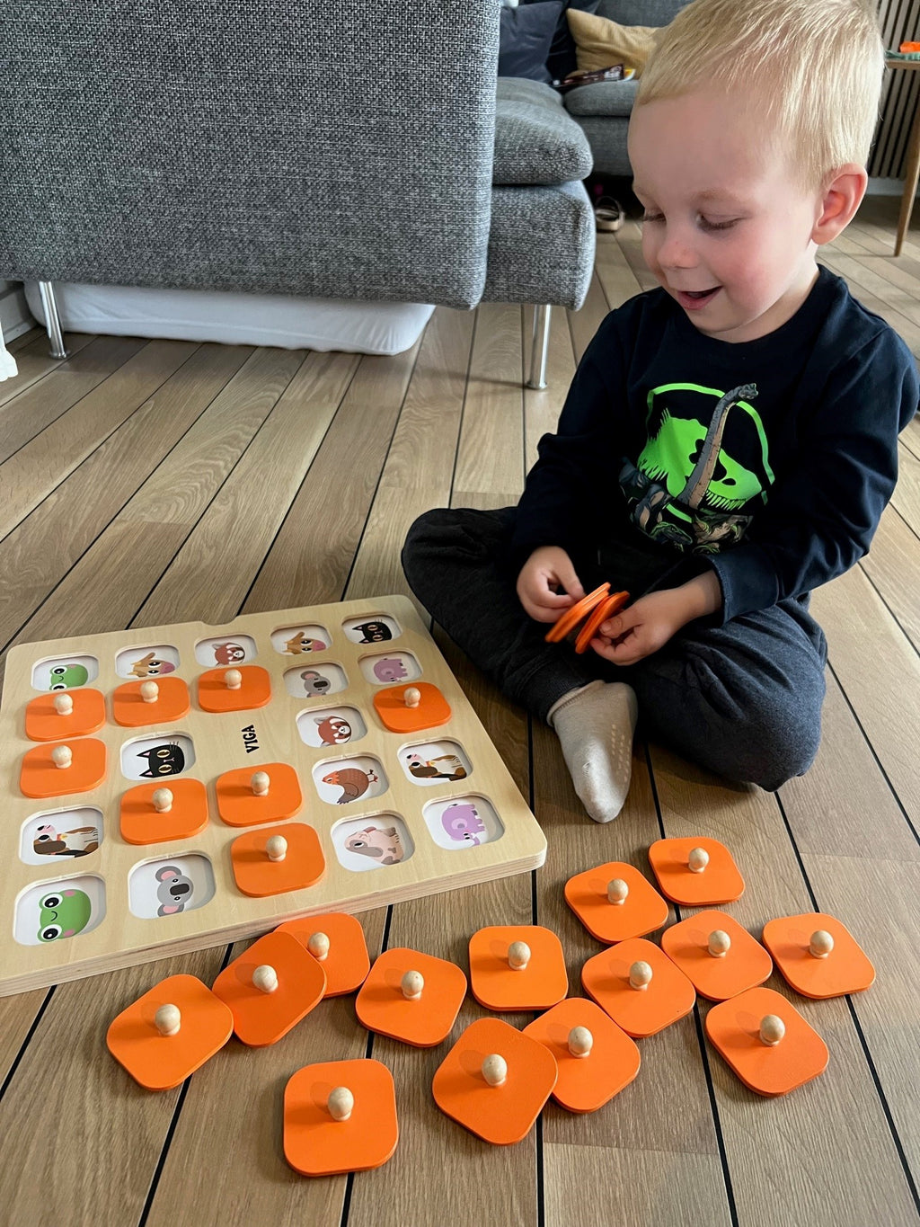 Memory Jombe VIGA - Jumbo Memory - Vendespil i træ - 10 spil