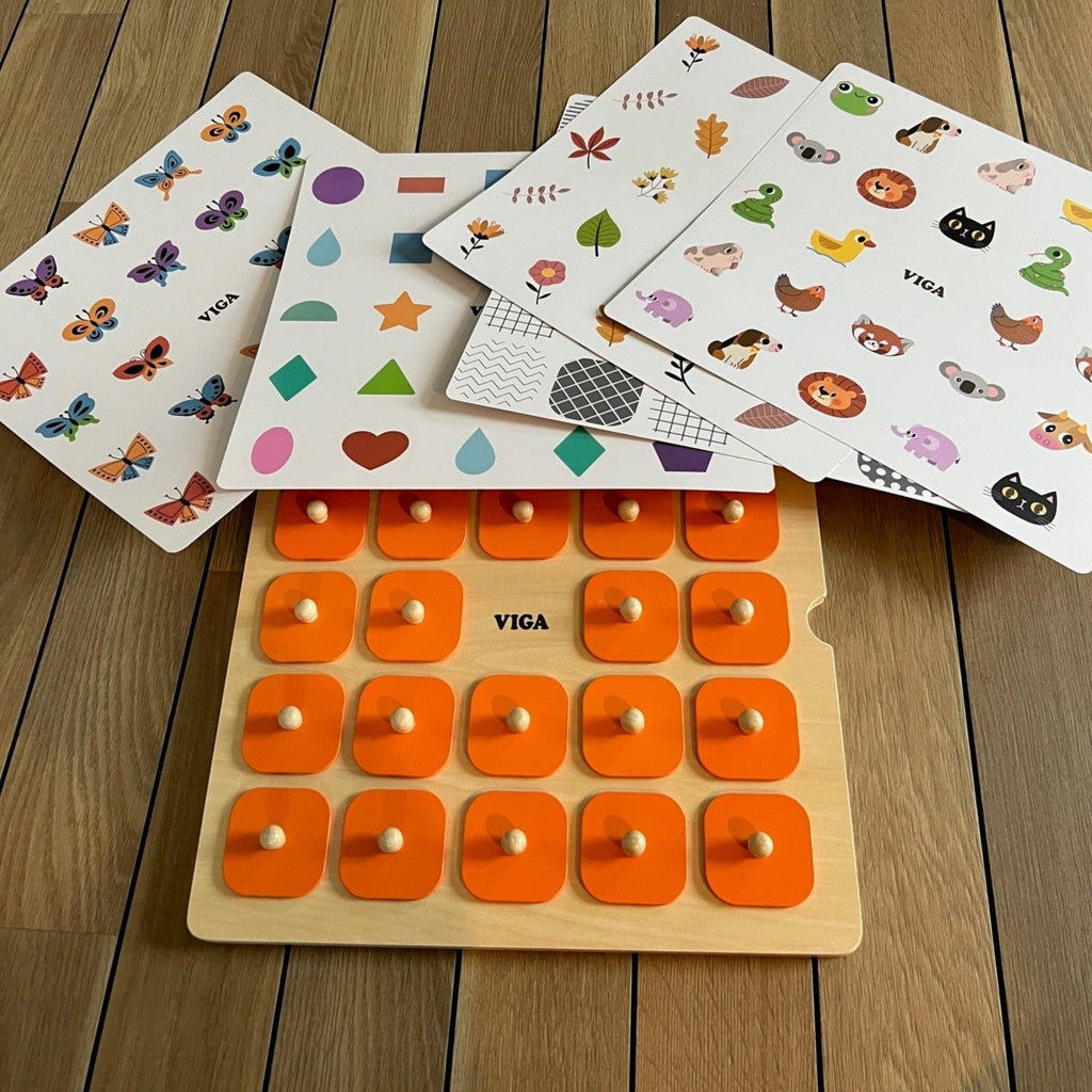 Memory Jombe VIGA - Jumbo Memory - Vendespil i træ - 10 spil