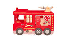 Brandbil i træ - Stor - Billede 1