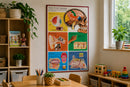 De 5 sanser - plakat - 60 x 90 cm.