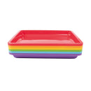 Plastbakker - 12 stk. 28 x 22 x 3 cm. - Billede 1