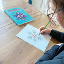 Mandalas Malebog - Isblomster (Bind 1) - 32 sider - Fra 8 år.