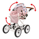 BRIO Dukkevogn Kombi - Pink - Billede 1
