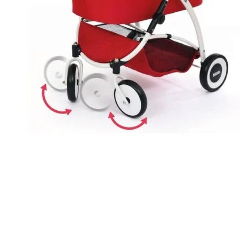 BRIO Dukkevogn Spin, Rød - Billede 1