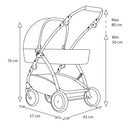 BRIO Dukkevogn Spin, Blå - Billede 1