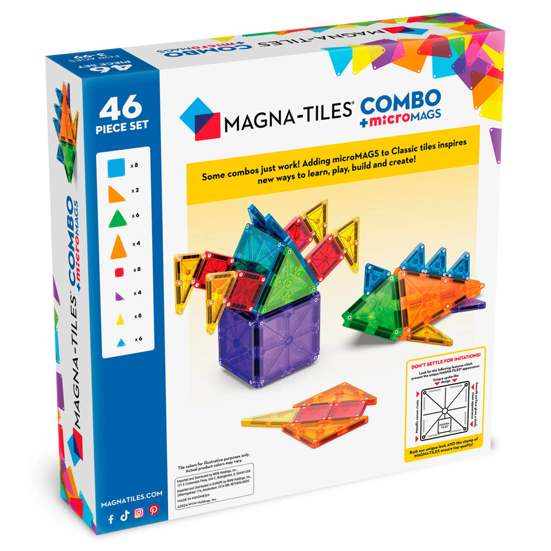 Magna-Tiles microMAGS Kombisæt - 46 dele