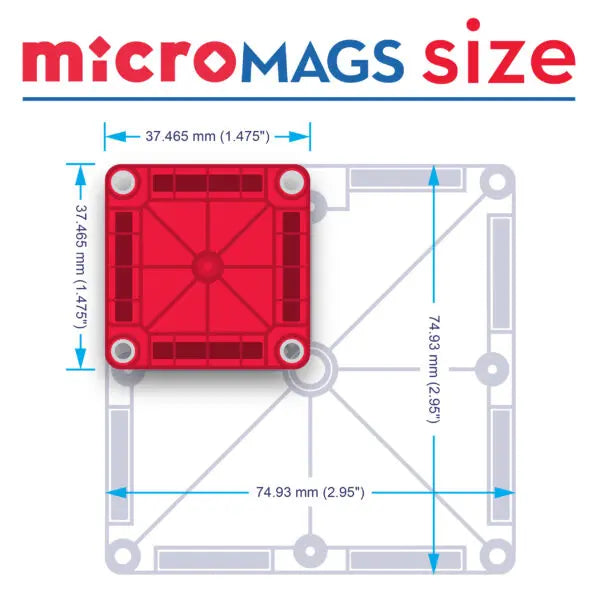 Magna-Tiles microMAGS Kombisæt - 46 dele