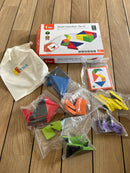 Magnettavle Tangram - 10x10 cm - 35 dele - VIGA