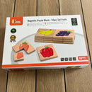 Magnettavle Pusleklodser Frugt - 32 dele - VIGA