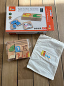 Magnettavle Pusleklodser Dyr - 32 dele - VIGA