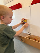 Magnettavle Pusleklodser Transport - 32 dele - VIGA