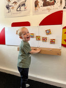 Magnettavle Pusleklodser Transport - 32 dele - VIGA