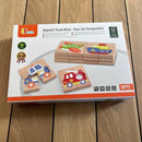 Magnettavle Pusleklodser Transport - 32 dele - VIGA