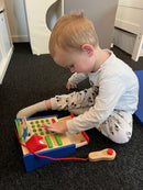 Kasseapparat i træ m. scanner & mønter - VIGA