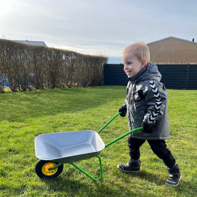 rollyToys trillebør i metal - Grøn/Metal - Fra 3 år.