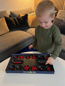 Kalaha Spil i Plast med 72 røde plastkugler