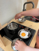 Legeservice - Grydesæt i stål - 8 dele.