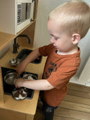 Legeservice - Grydesæt i stål - 8 dele.