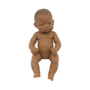 Dukke nyfødt pige mørk - 32 cm - Billede 1