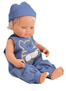 Dukke nyfødt dreng - 38 cm - Billede 1