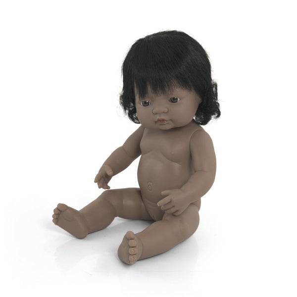 Dukke nyfødt pige Latinamerikan - 38 cm - Billede 1