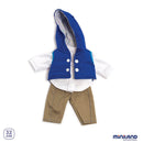 Dukketøj 32-37 cm, Hættetrøje & Bukser - Billede 1