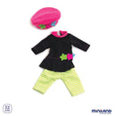 Dukketøj 32-37 cm, Stribede Leggings - Billede 1