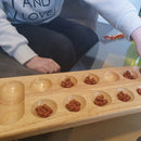 Kalaha Spil i Træ - 45 x 15 cm - GOKI - Fra 8 år.