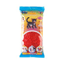 Hama midi perler 6000 stk transp. rød - Billede 1