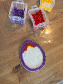 Hama Perleplade Midi - Påskeæg 9x12,5 cm - Hvid (260)