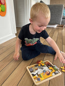 Nathan træpuslespil - Sæt med 4 stk - Min dag - fra 3 år.