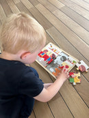 Nathan træpuslespil - Sæt med 4 stk - Rengøring - fra 3 år.