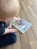 Nathan træpuslespil - Sæt med 4 stk - Rengøring - fra 3 år.