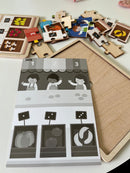 Nathan træpuslespil - Sæt med 2 stk - Tal & Mængder - fra 3 år.