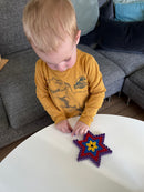 Hama Maxi Perleplade - Stjerne 14,5 x 15,5 cm - Gennemsigtig (8222TR)