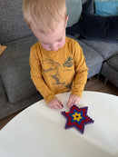 Hama Maxi Perleplade - Stjerne 14,5 x 15,5 cm - Gennemsigtig (8222TR)