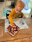 Hama Perler Maxi 600 stk + 1 Perleplade Nr. 8206 i bøtte (8749)