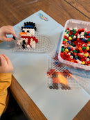 Hama Perler Maxi 600 stk + 1 Perleplade Nr. 8206 i bøtte (8749)