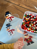 Hama Perler Maxi 600 stk + 1 Perleplade Nr. 8206 i bøtte (8749)