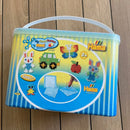 Hama Perler Maxi 3000 stk + 3 stiftplader i Blå Spand (8805)