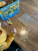 Hama Perler Maxi 3000 stk + 3 stiftplader i Blå Spand (8805)