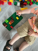 BiOBUDDi Byggeplade i Bioplast - Grøn - 1 stk.